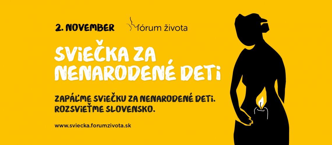 Fórum života pozýva od 2. novembra zapáliť sviečku za nenarodené deti a darovať im tichú spomienku v nežnom plameni