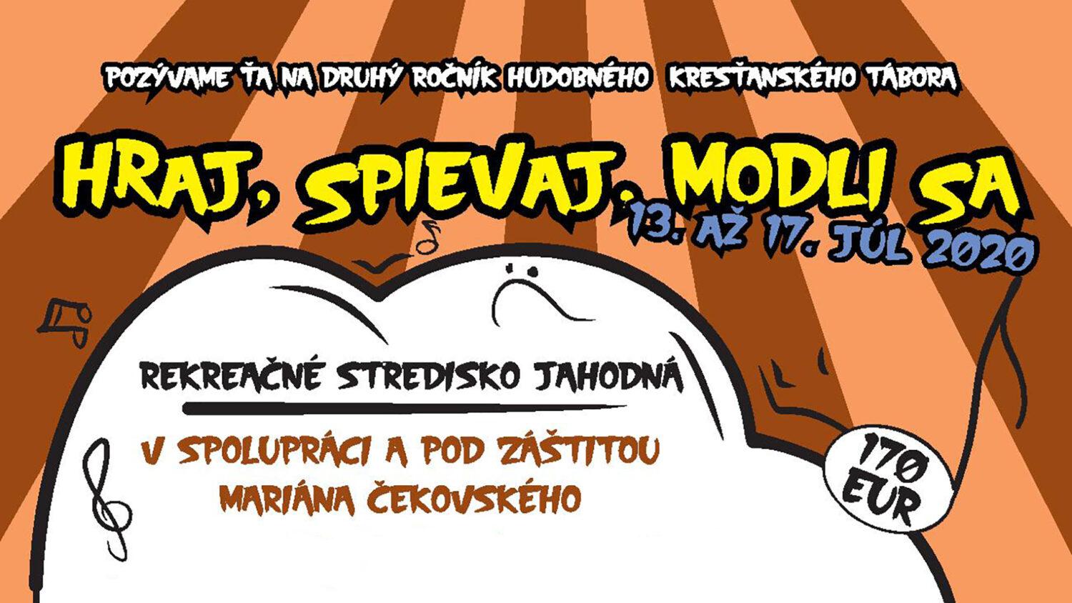 Hudobný kresťanský tábor: Hraj, spievaj, modli sa 2020